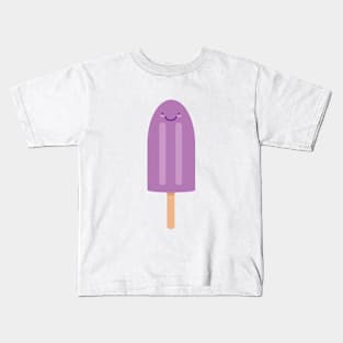 Purple Popsicle Buddy Kids T-Shirt